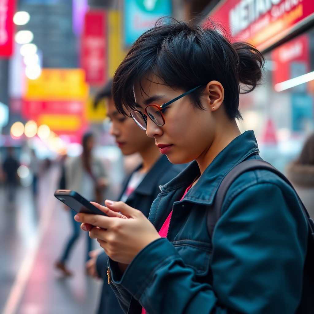 A real-time SMS interface showcasing live language settings