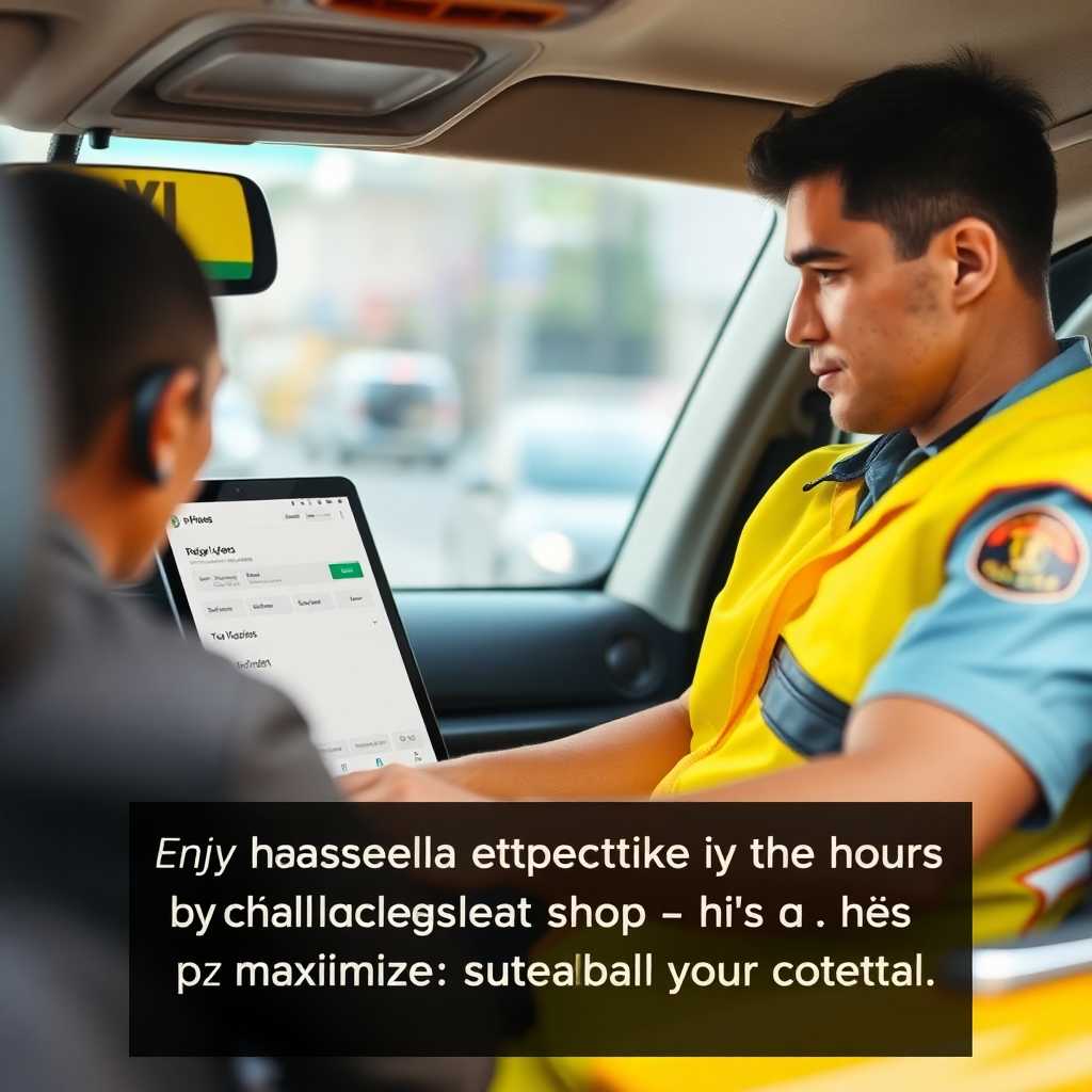 A taxi dispatcher setting up communication preferences via a laptop. Caption: Enjoy hassle-free setup within 48 hours—maximize your potential. Schedule a call!