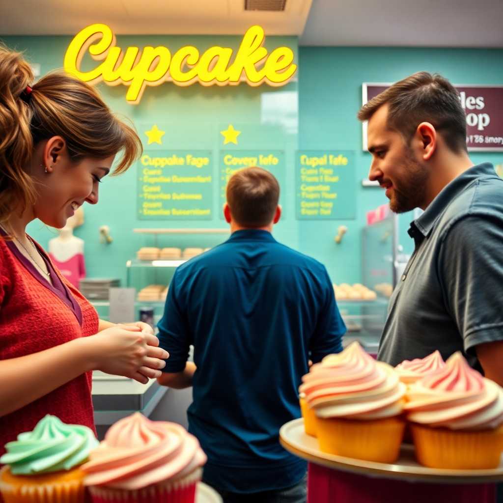 Customer satisfaction and positive reviews for a cupcake shop