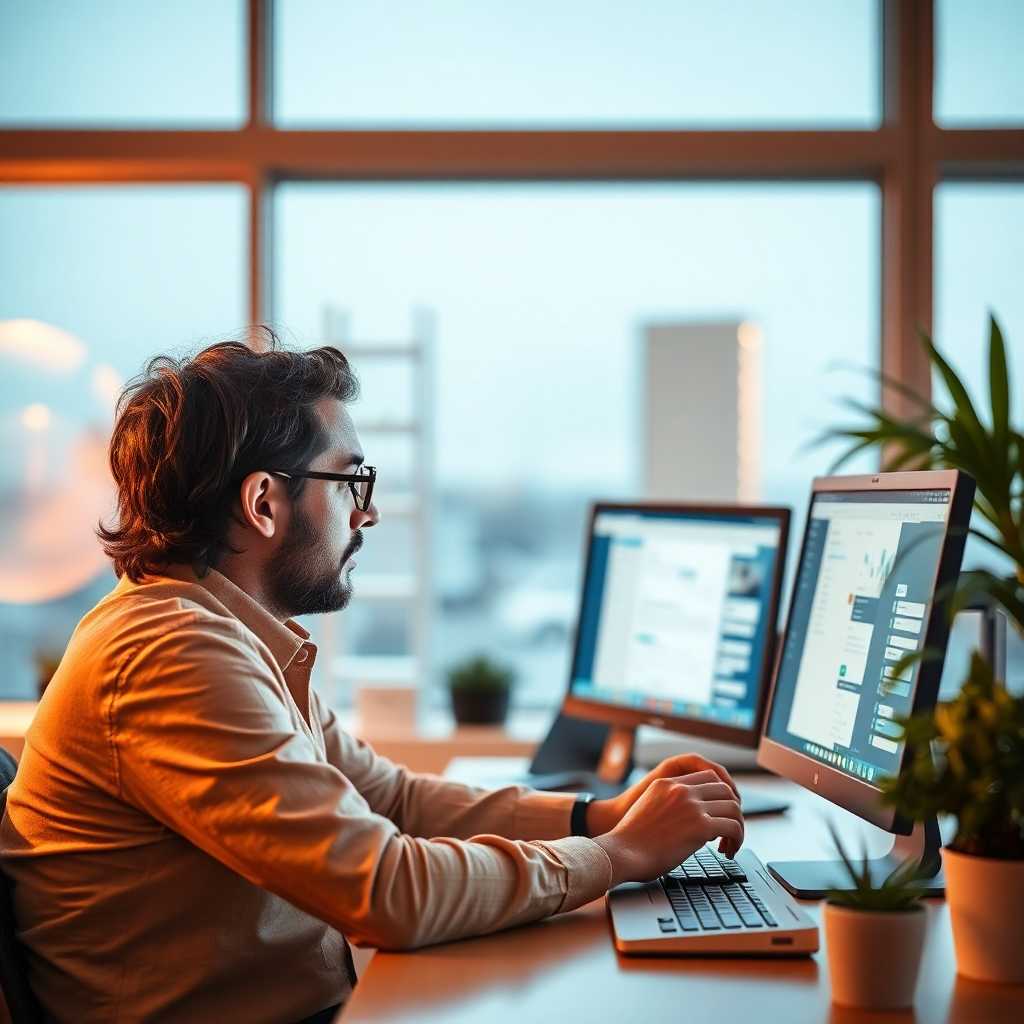 Owner reviewing customer messages on a desktop portal