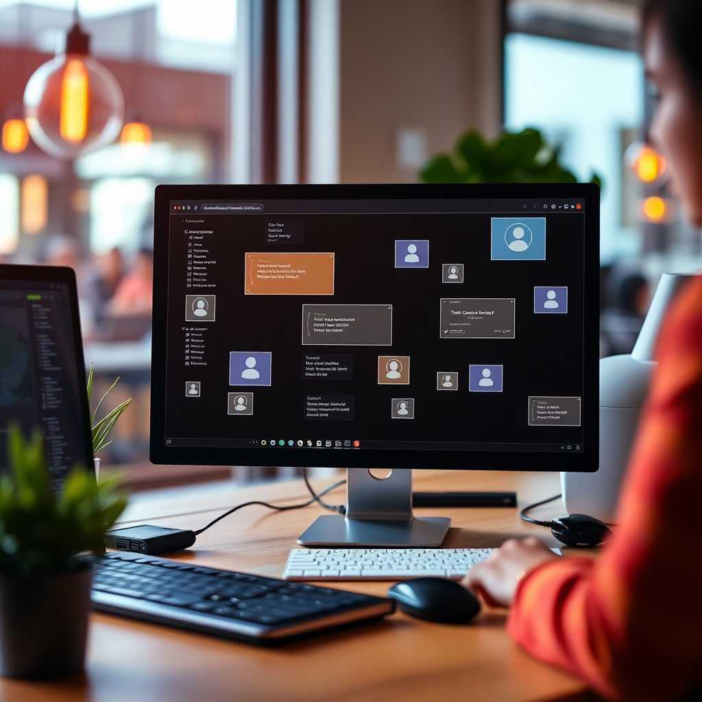 A desktop portal view showing client communications flowing in seamlessly.