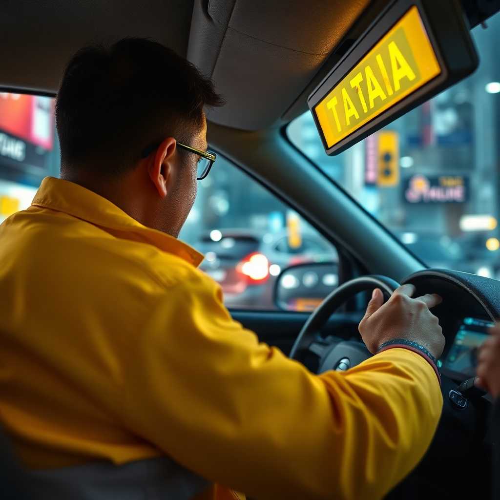 A taxi dispatch owner monitoring a peaked incoming request system