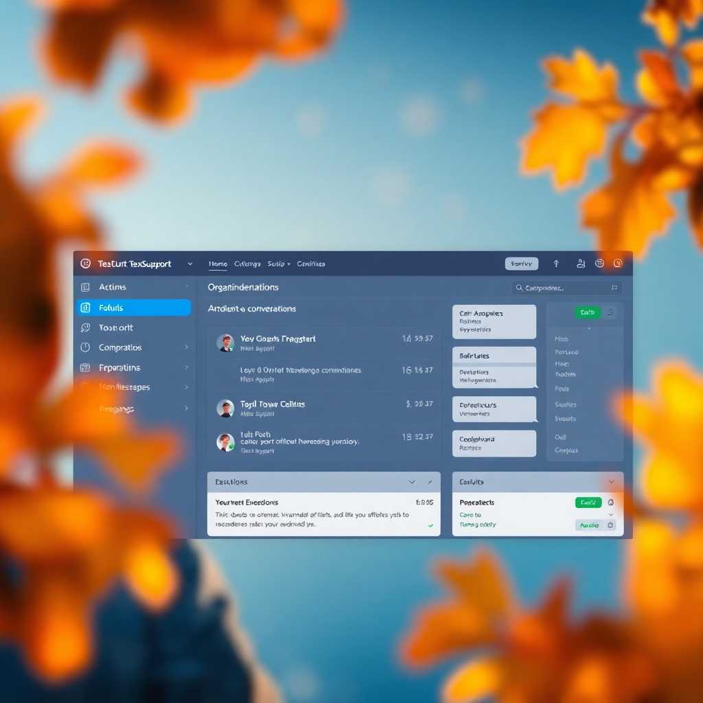 Screenshot of a TextSupport Sales PRO dashboard with organized conversations