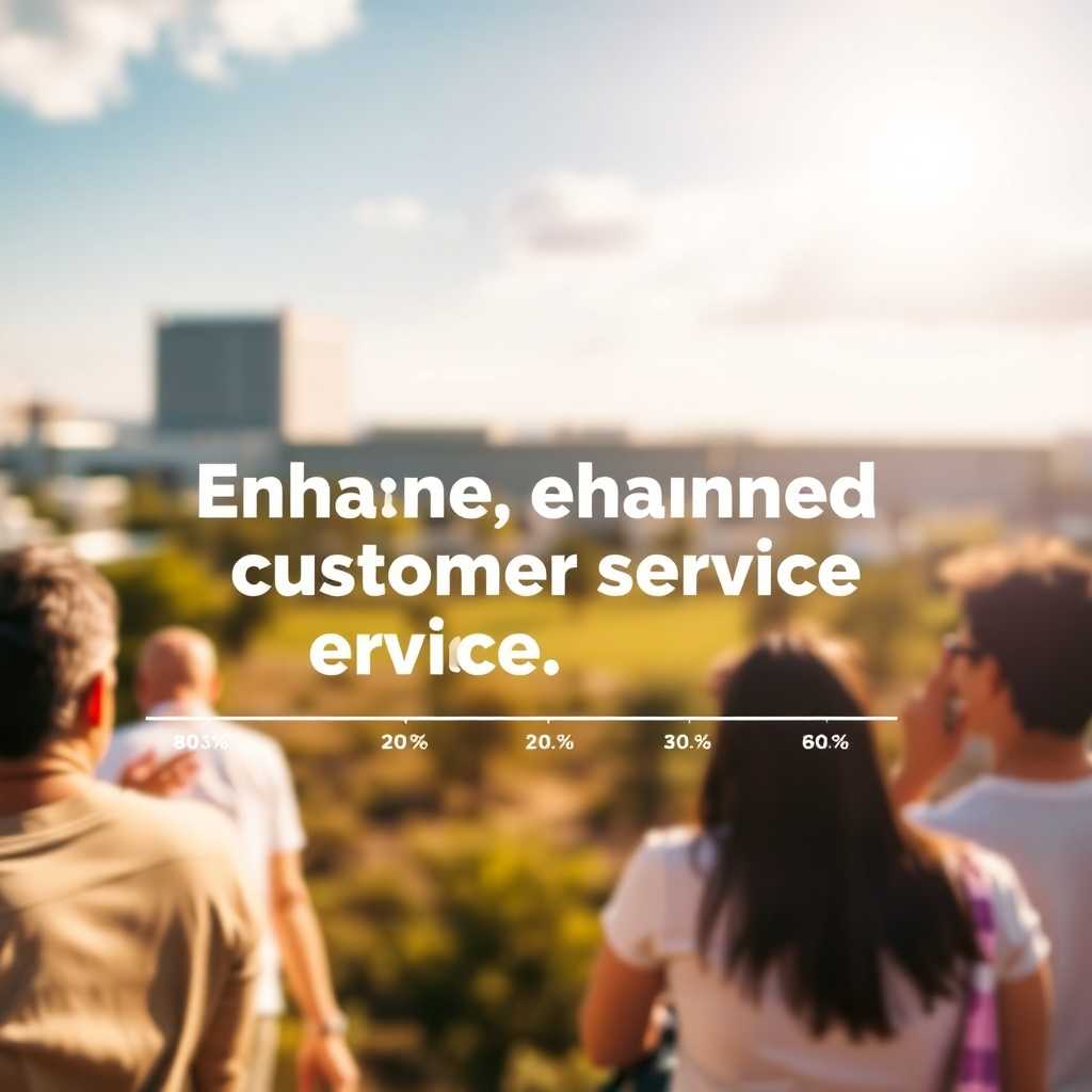 A success graph illustrating enhanced customer service stats.