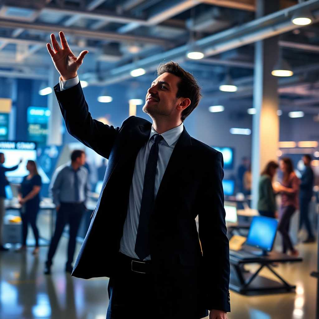 Consultant celebrating streamlined operations post-TexSupport integration