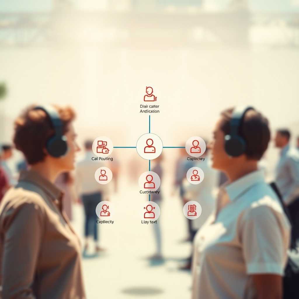 Diagram illustrating call routing system