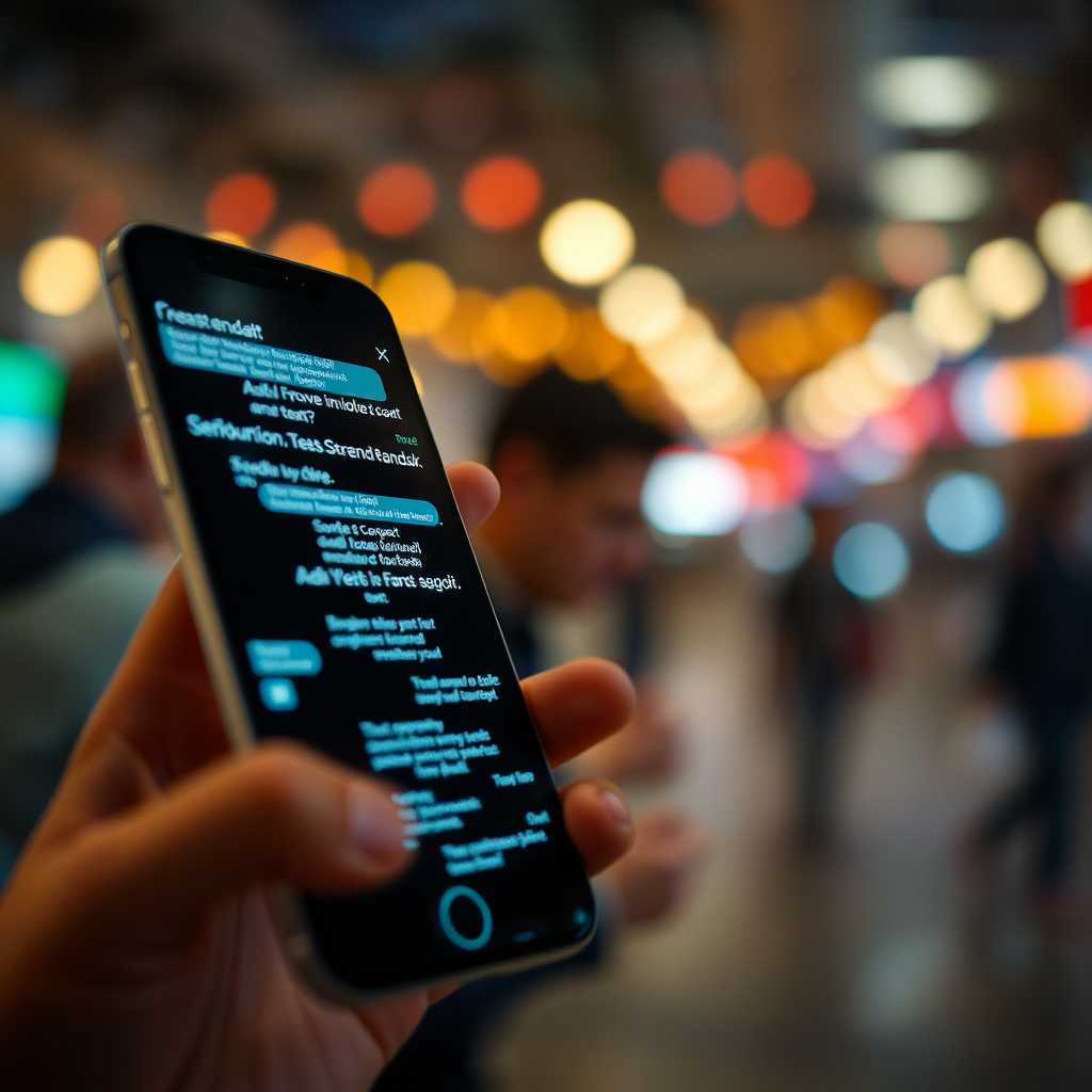 Text messages cascading on a phone screen, reinforcing streamlined communication