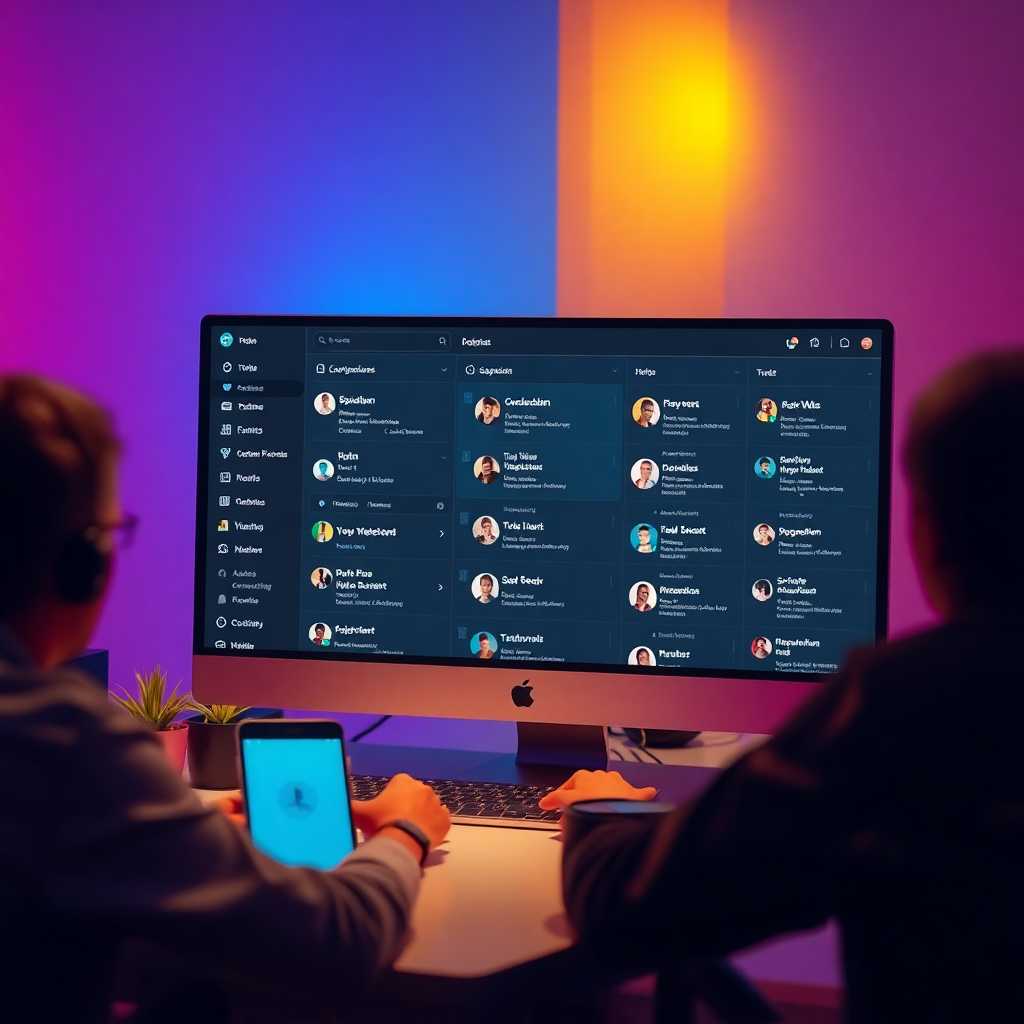 An intuitive desktop portal showing conversation logs.