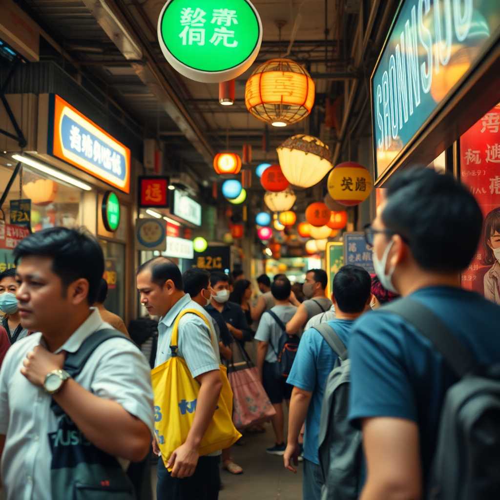 Busy store front with buzzing communications