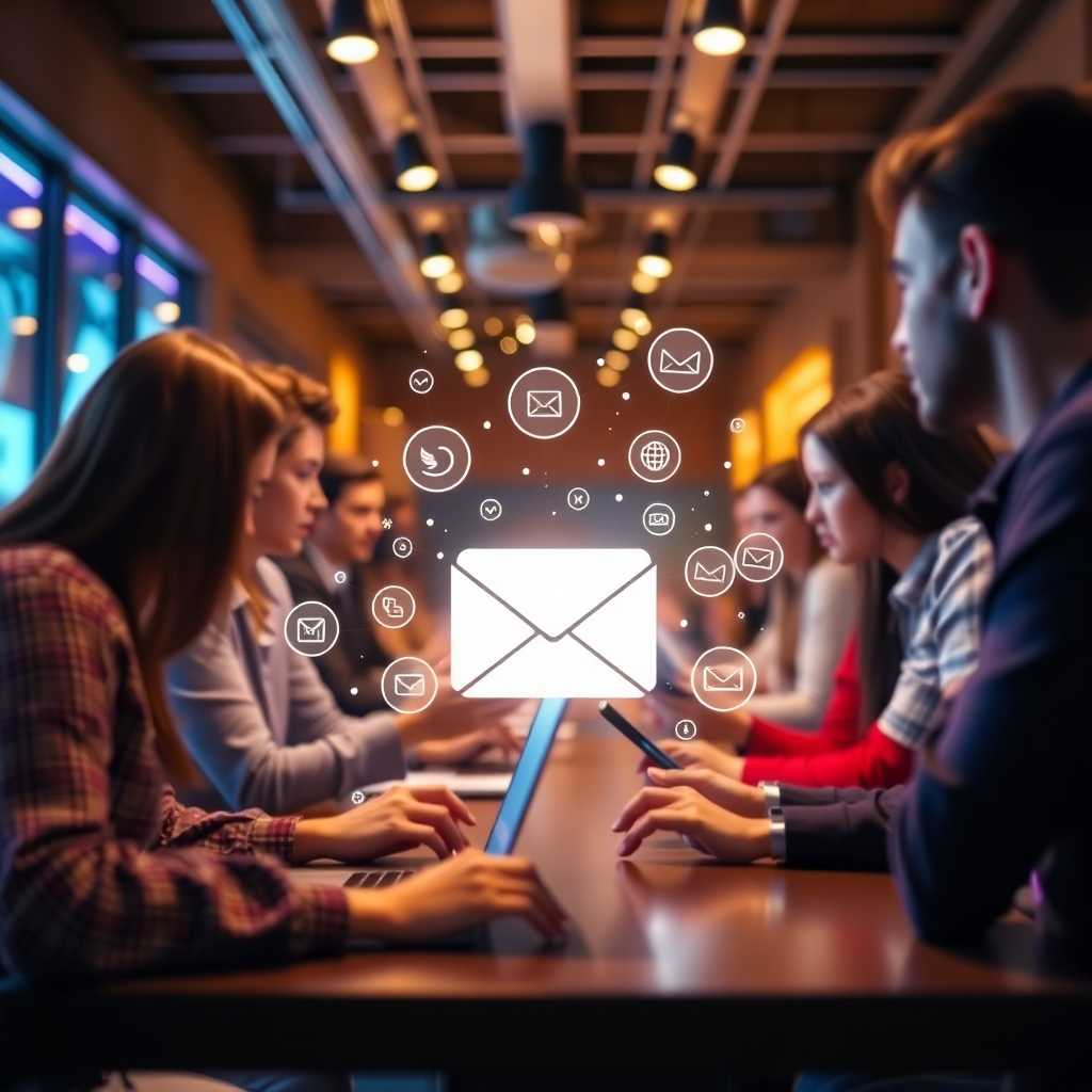 Visual representation of CRM and email integration features