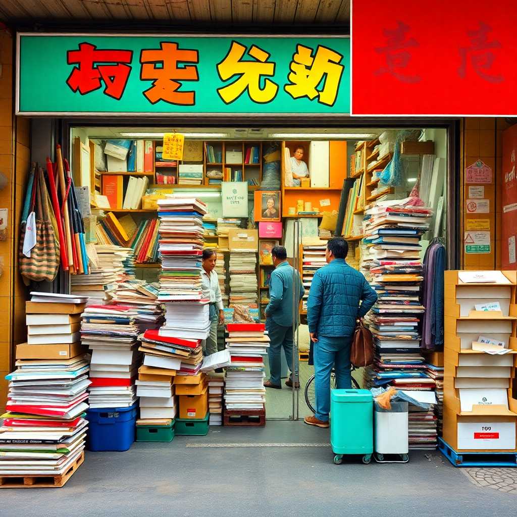 Busy storefront with tasks piling up