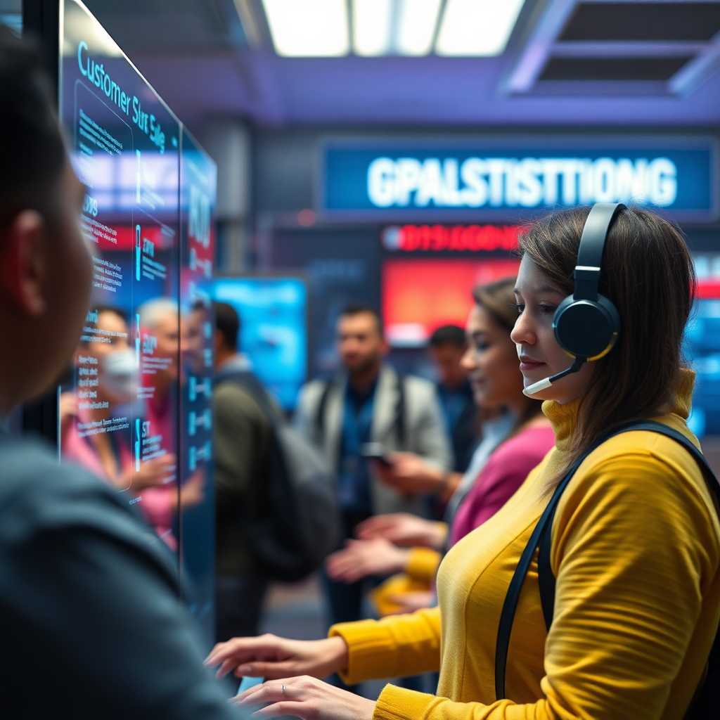 Customer service interface with real-time interaction updates