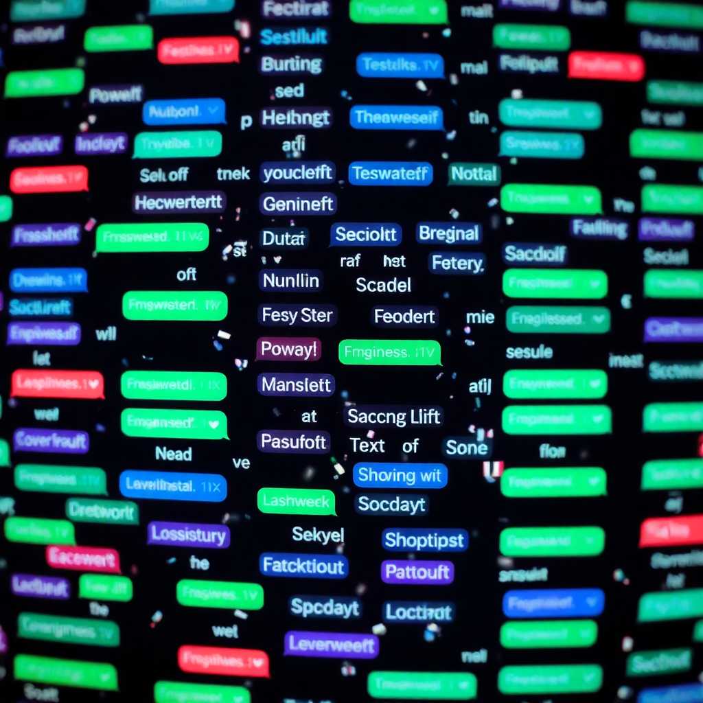 A flurry of SMS messages filling the screen