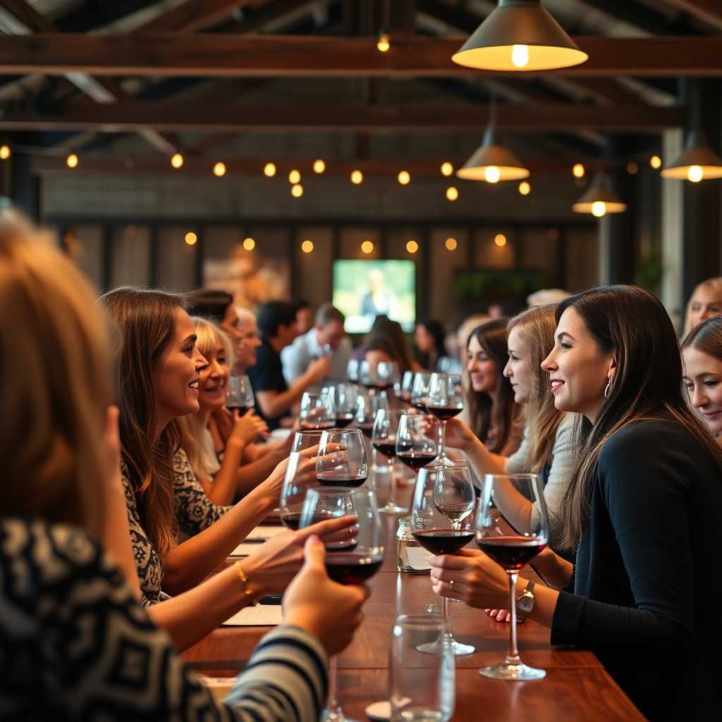 Successful wine tasting event at a local winery