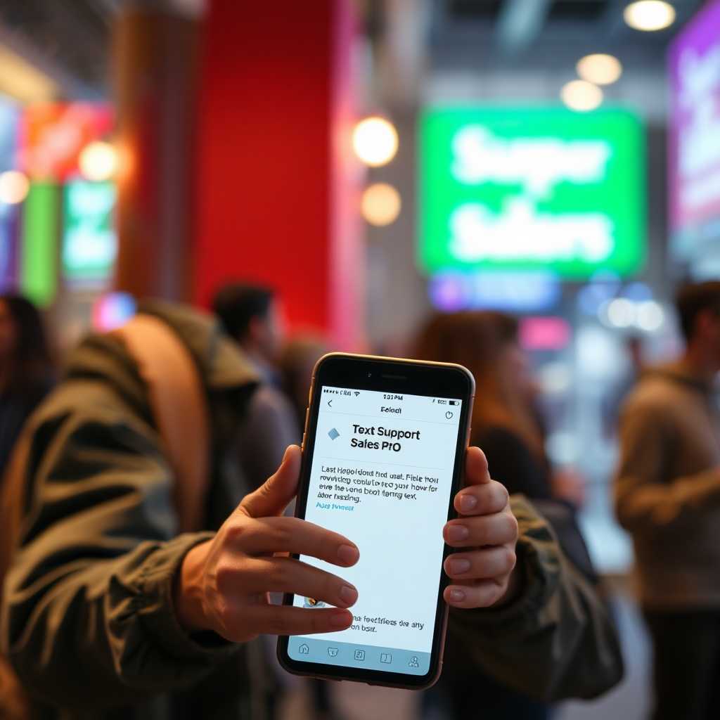 TextSupport Sales PRO mobile notifications interface