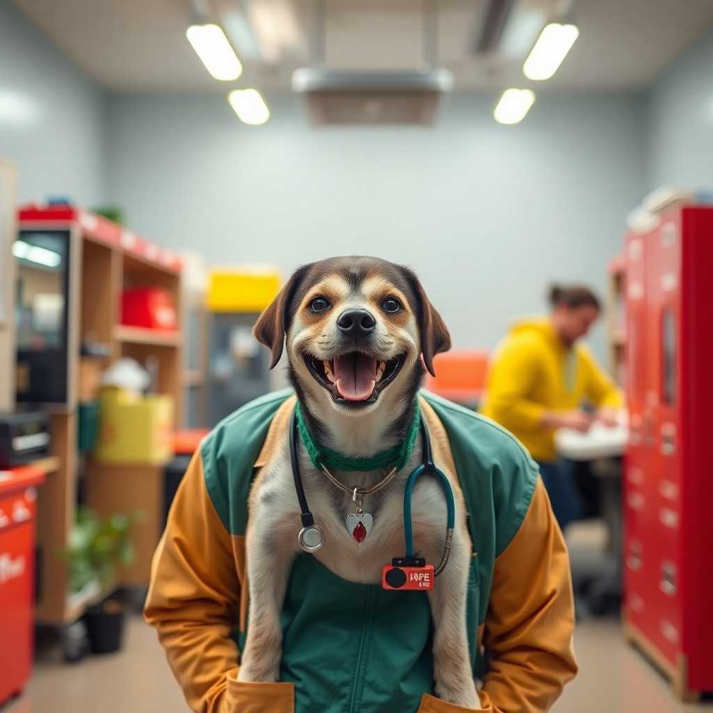 A satisfied mobile vet smiling after a streamlined workday