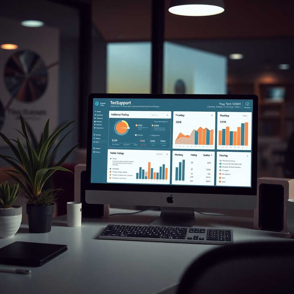 A desktop with TextSupport Sales PRO dashboard