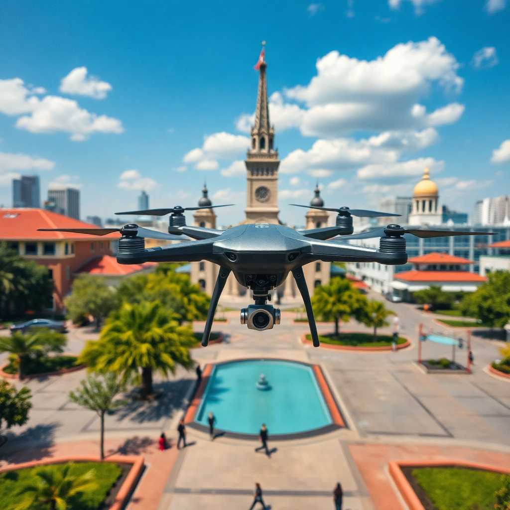 A successful drone photography campaign in a local landmark setting.