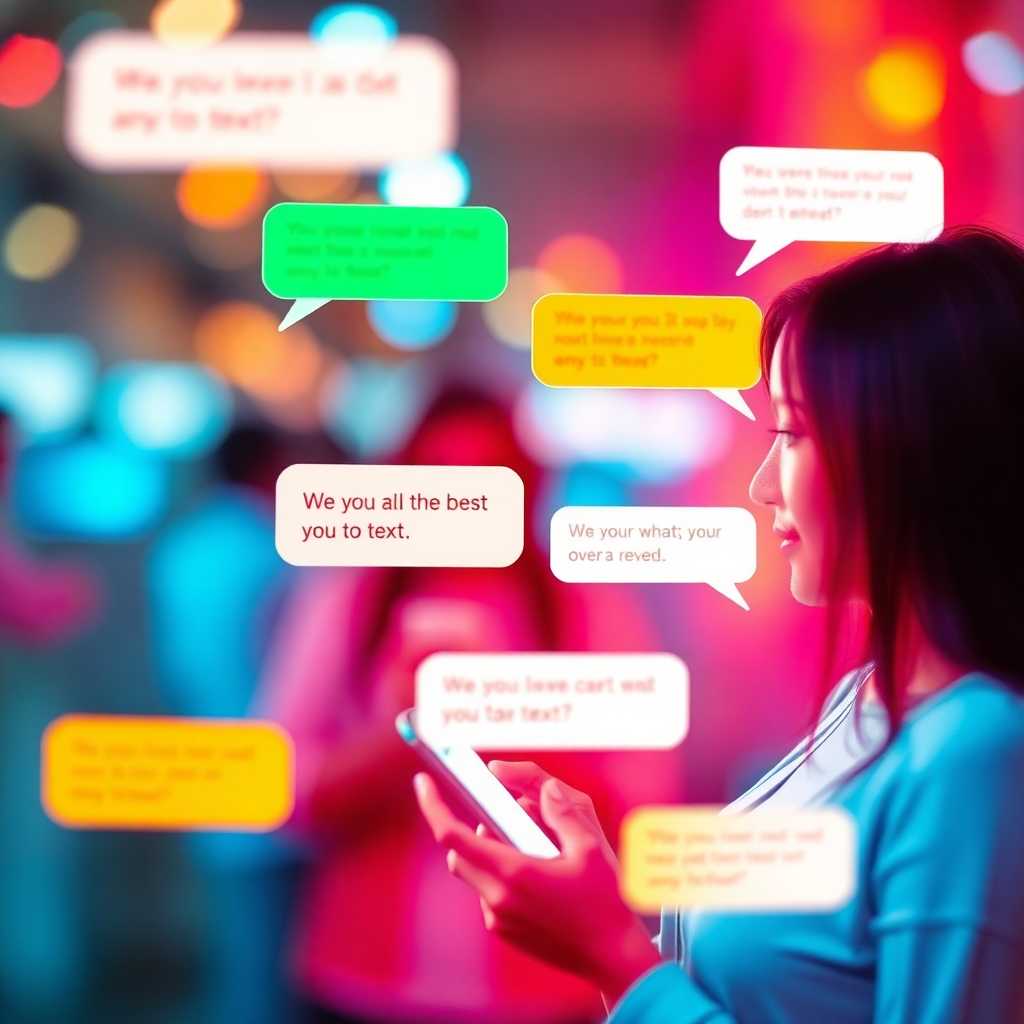 Interactive graphical representation of SMS conversation flow