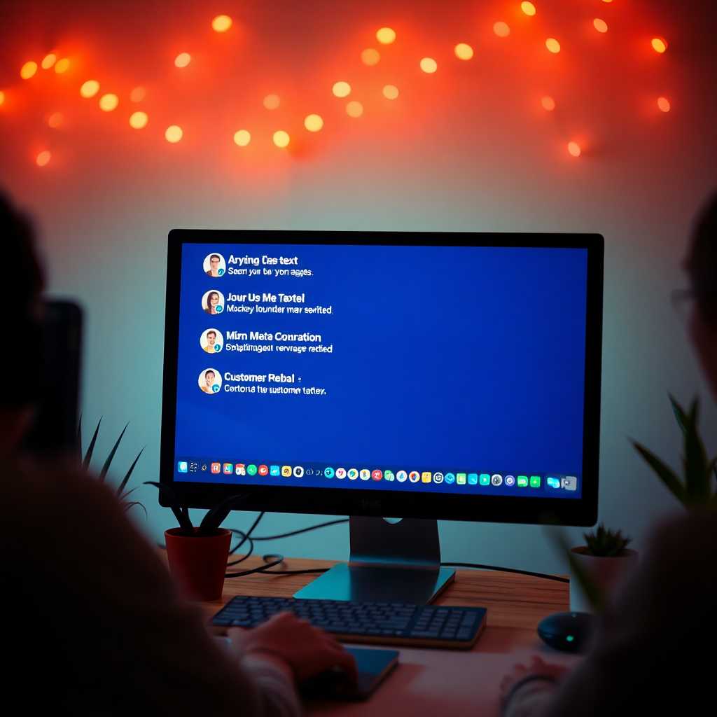 Desktop portal displaying incoming customer messages