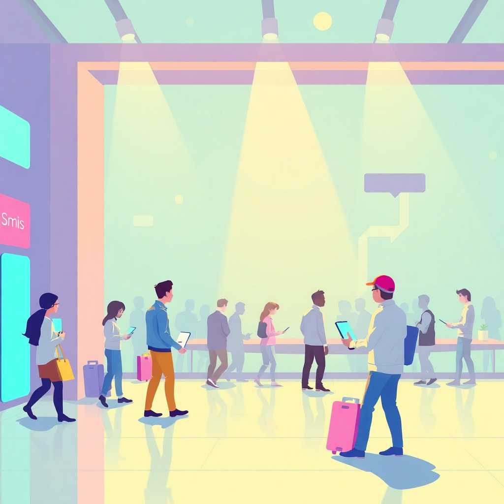 Smart SMS system illustration