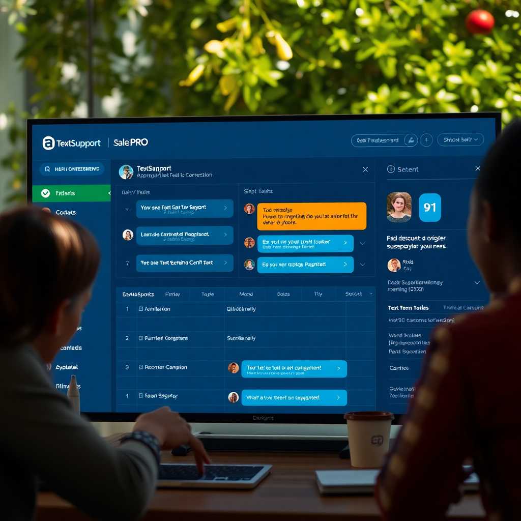 TextSupport Sales PRO dashboard showing automated text conversations
