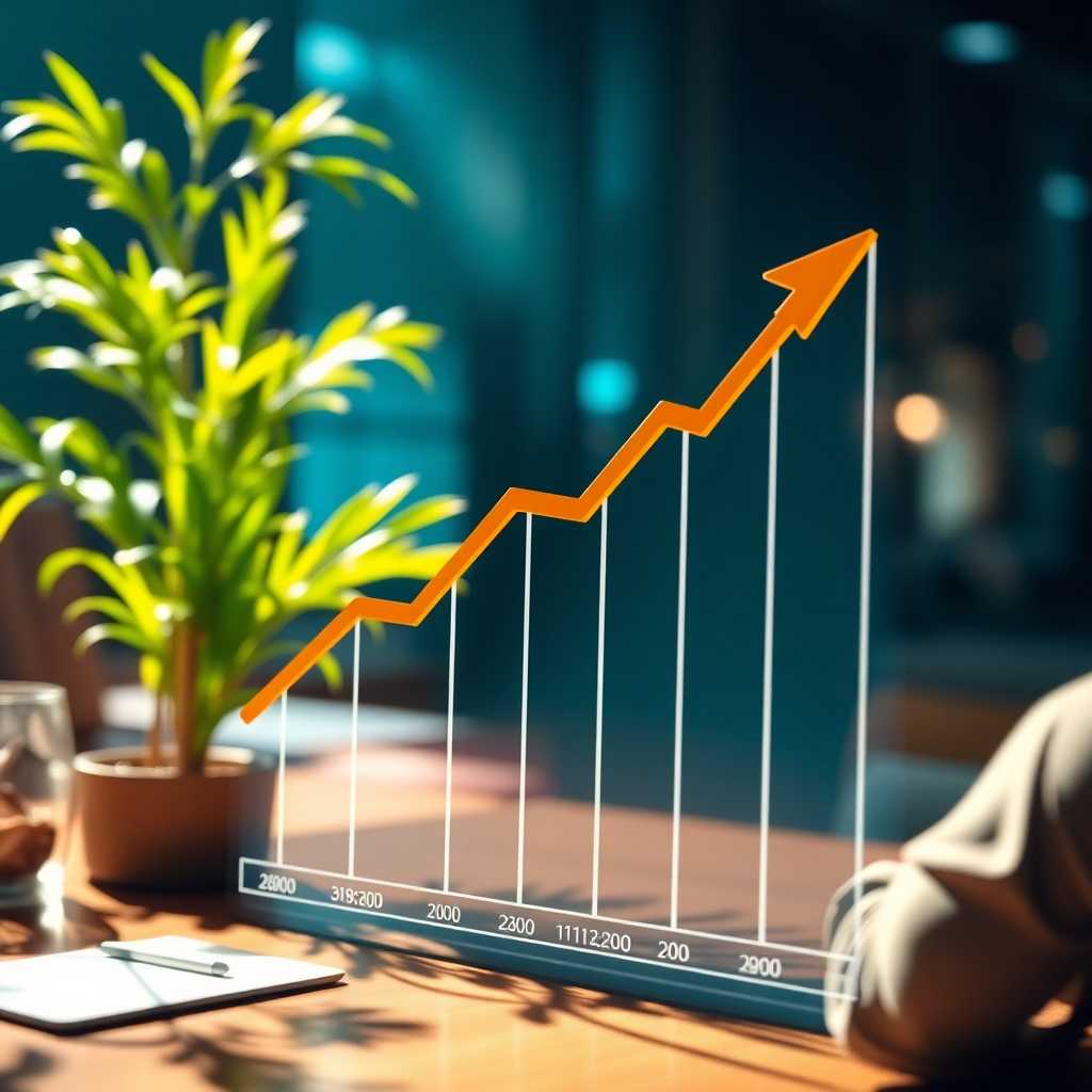 Graph showing increase in client engagement