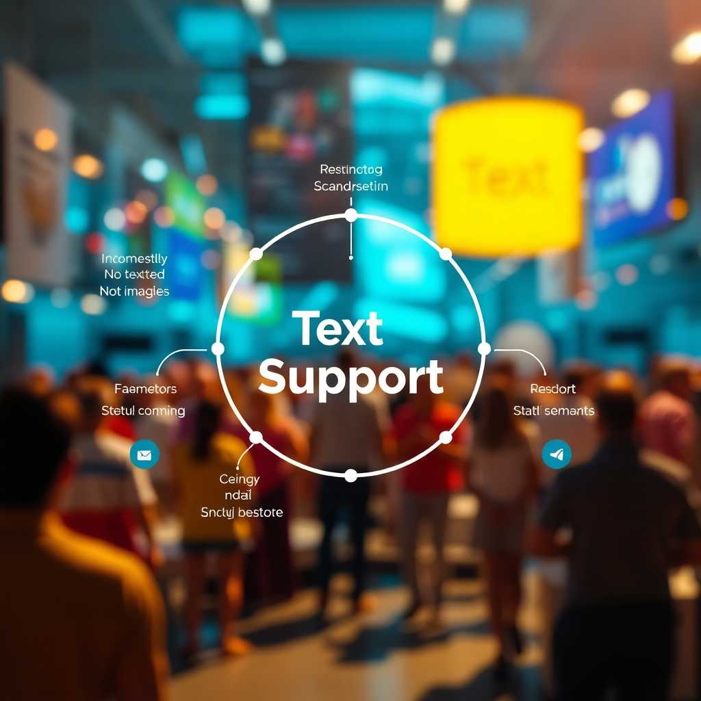 A diagram of the TextSupport system interface showing ease of use