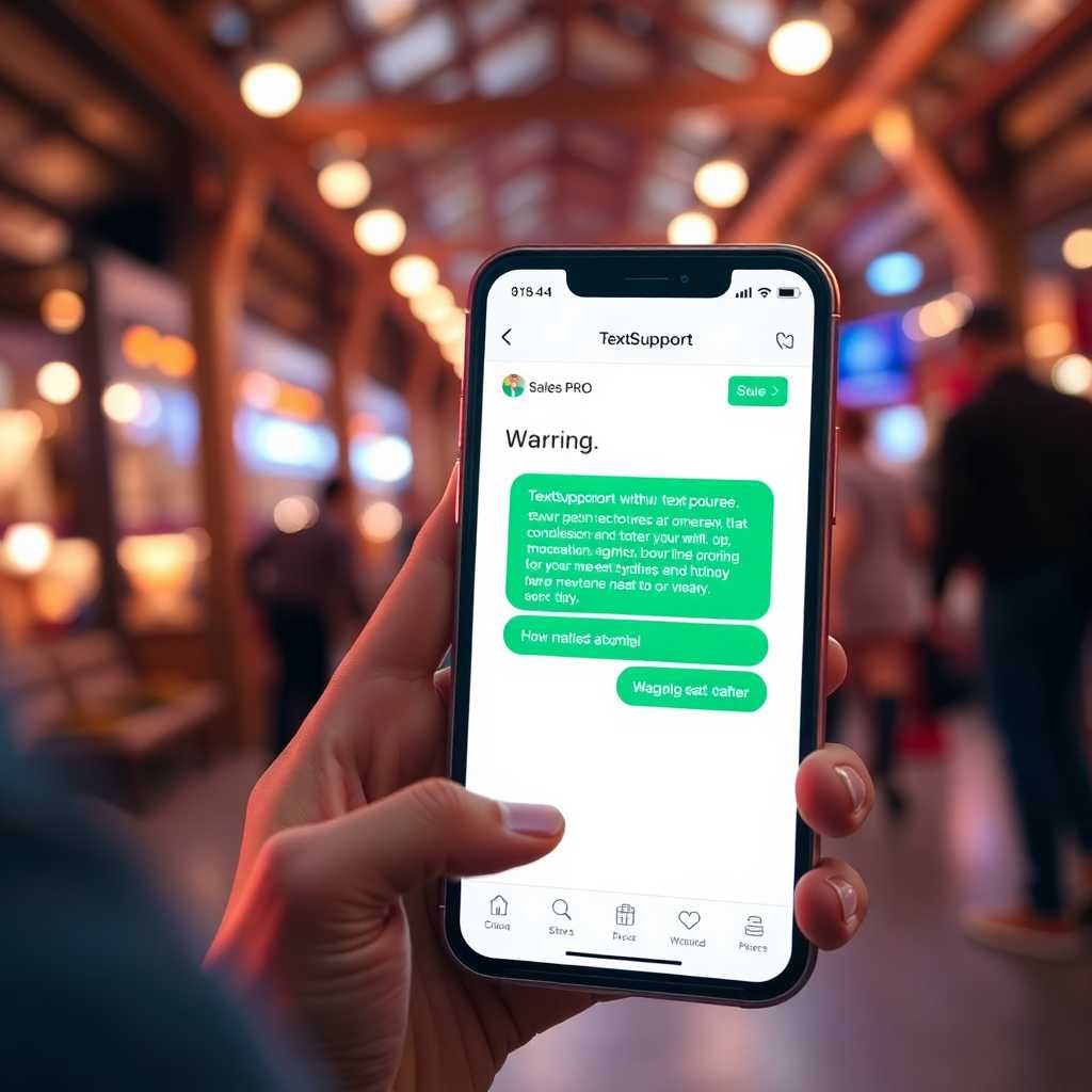 An app interface showing TextSupport Sales PRO in action.