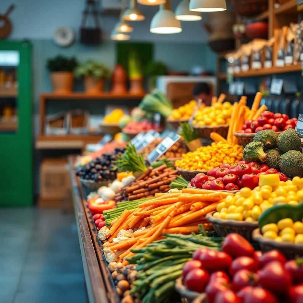 Fresh ingredients displayed at a bakery