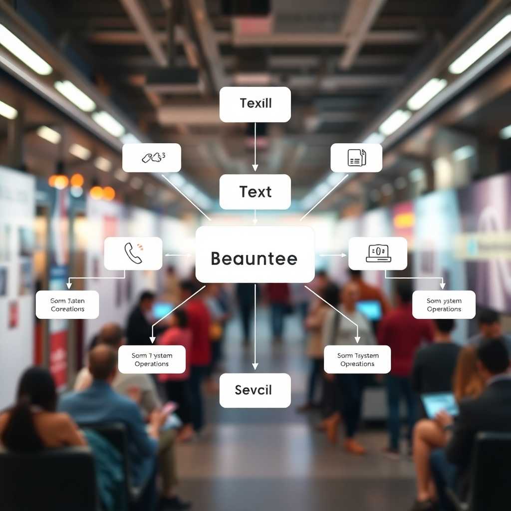 Flowchart of text and call management highlighting seamless system operations