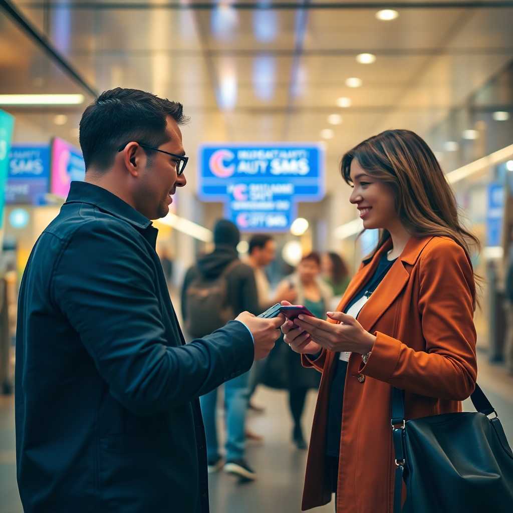 Client interacting with SMS marketing