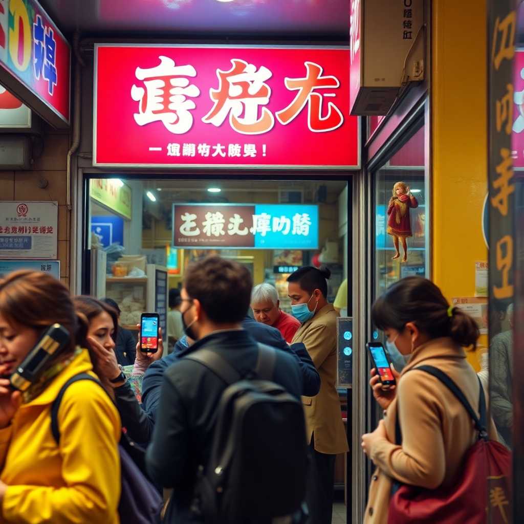 Busy storefront with phone calls coming in