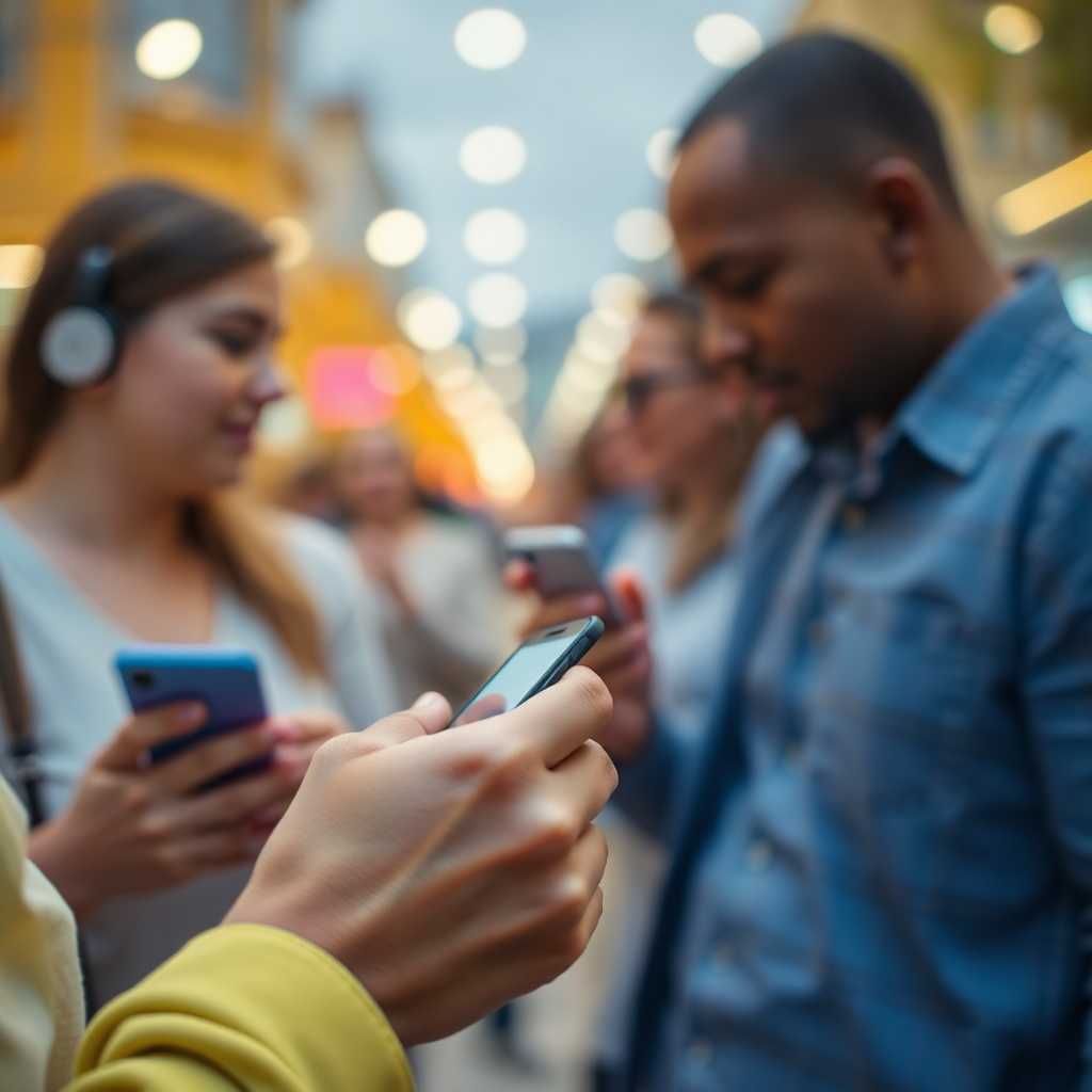 A smartphone showing instant SMS interactions