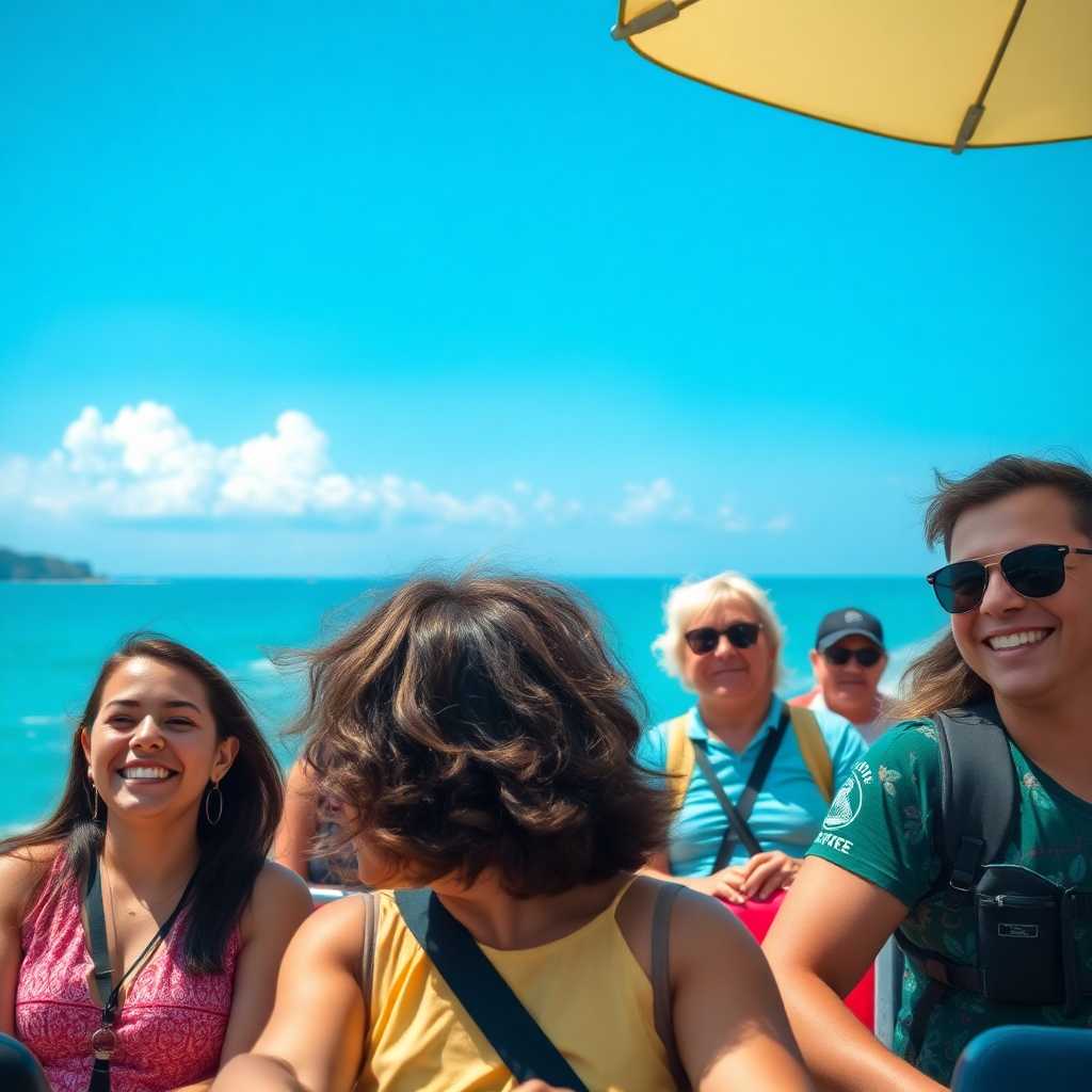 Satisfied customers on a local guided tour