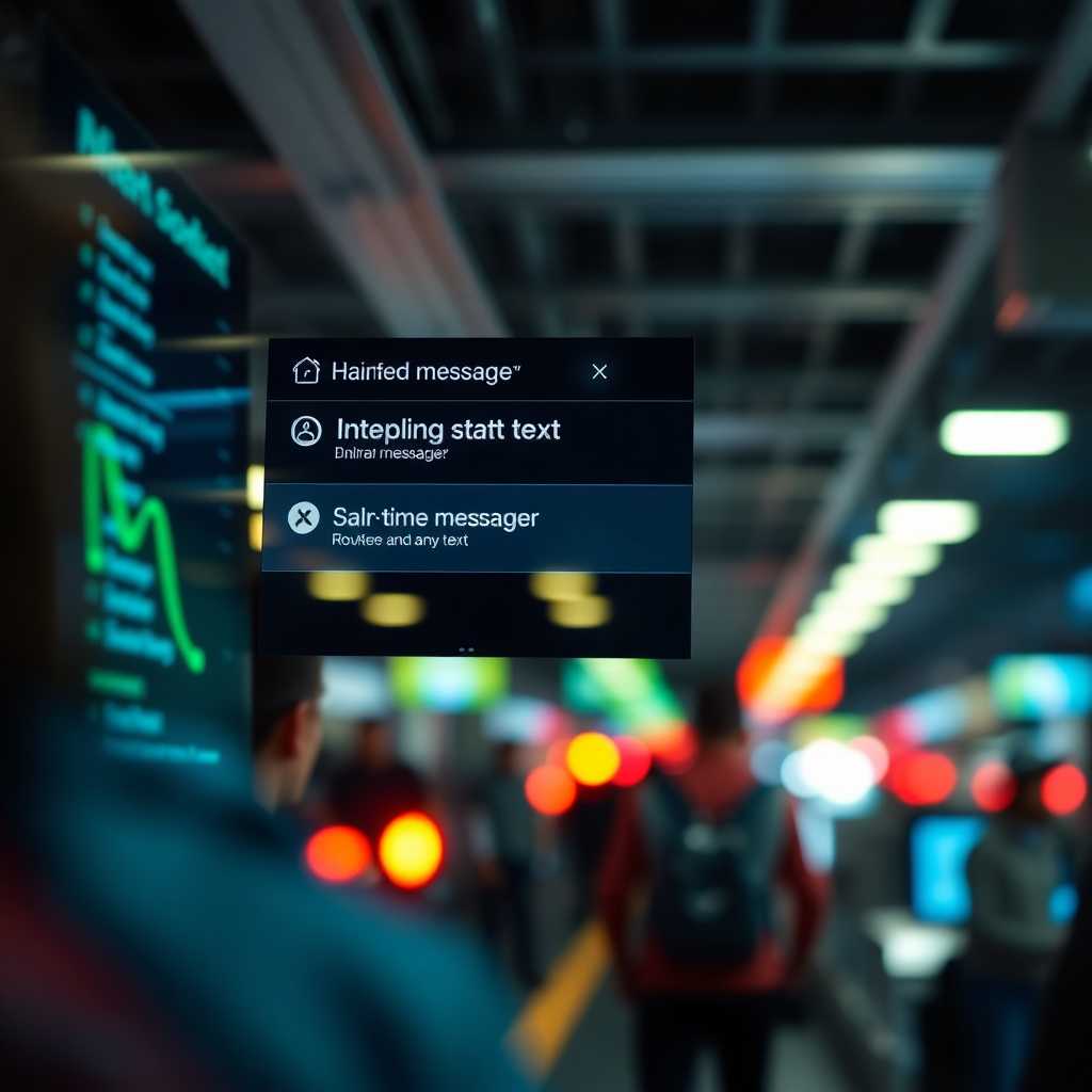 Screen showing real-time message tracking and route flexibility settings.