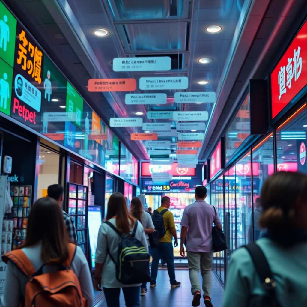 Busy digital storefront with active message threads