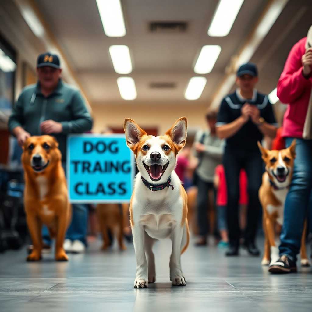 Busy dog training class signup