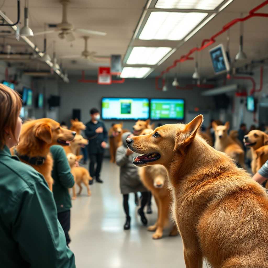 A busy animal training center operating smoothly, thanks to organized communication systems