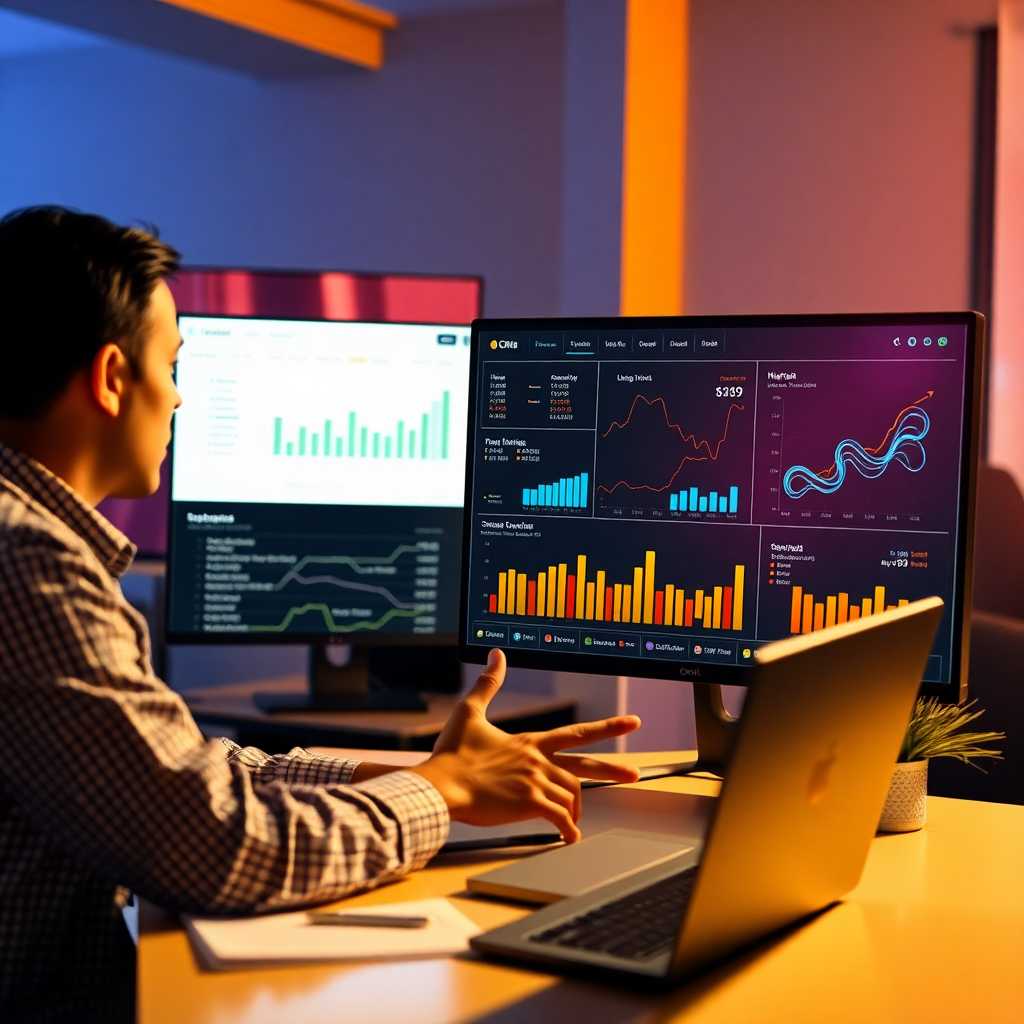Interaction demo with a CRM dashboard