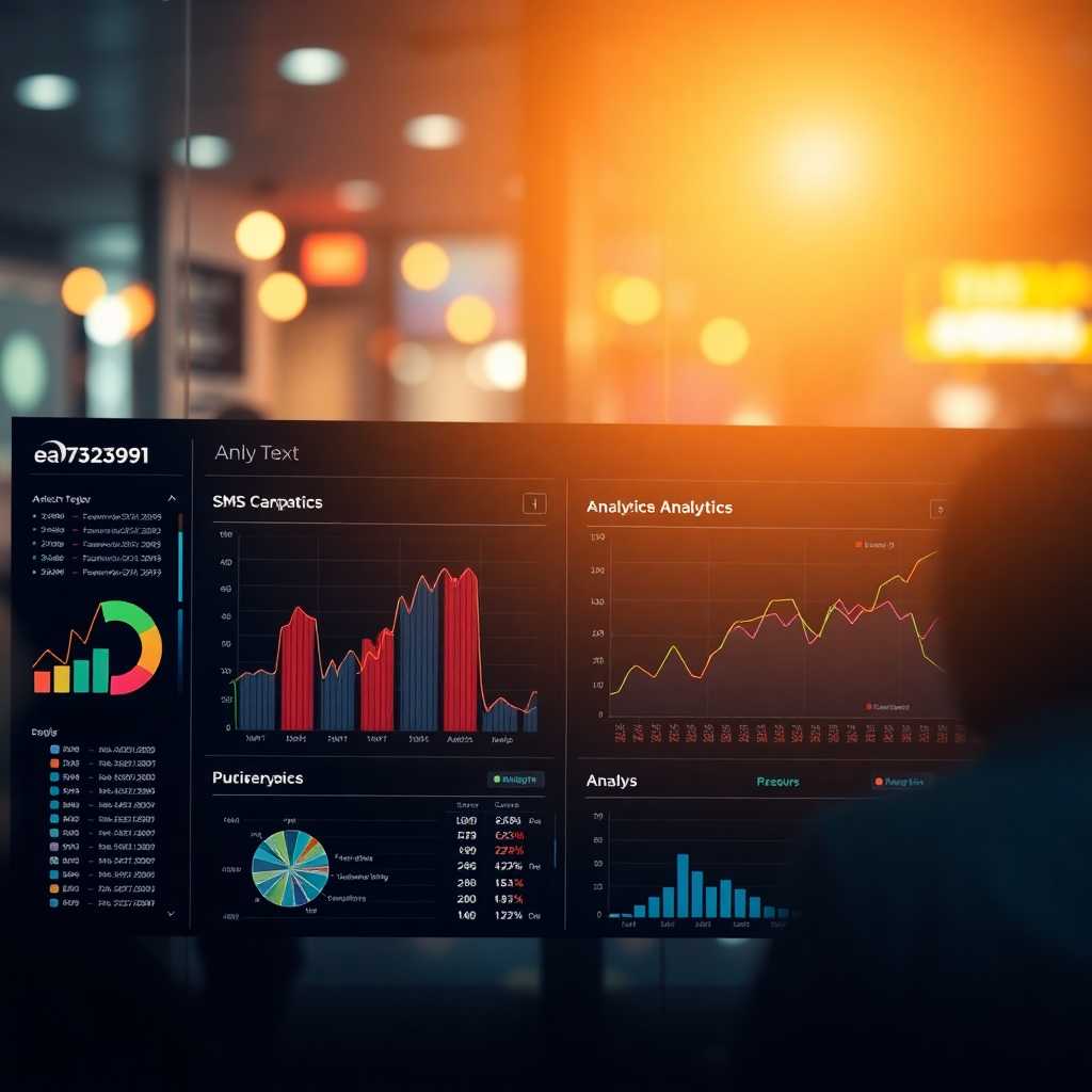 A dashboard showcasing analytics from an SMS campaign