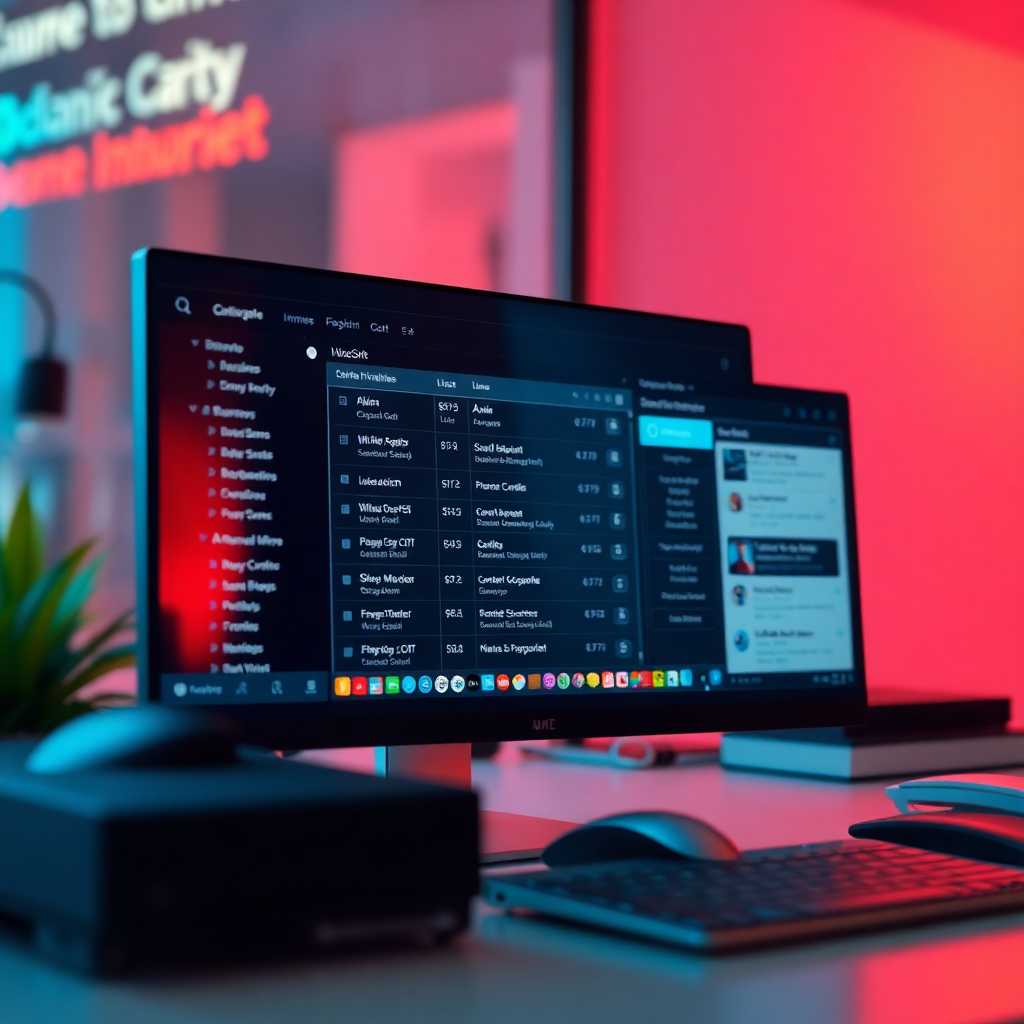 A seamless desktop portal displaying organized client inquiries.