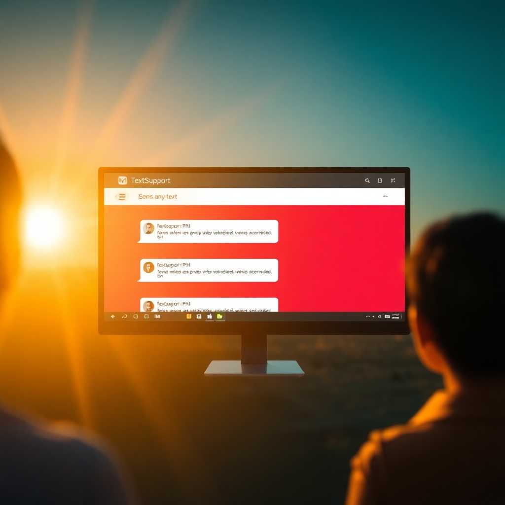 The interface of TextSupport Sales PRO desktop portal showcasing messages.