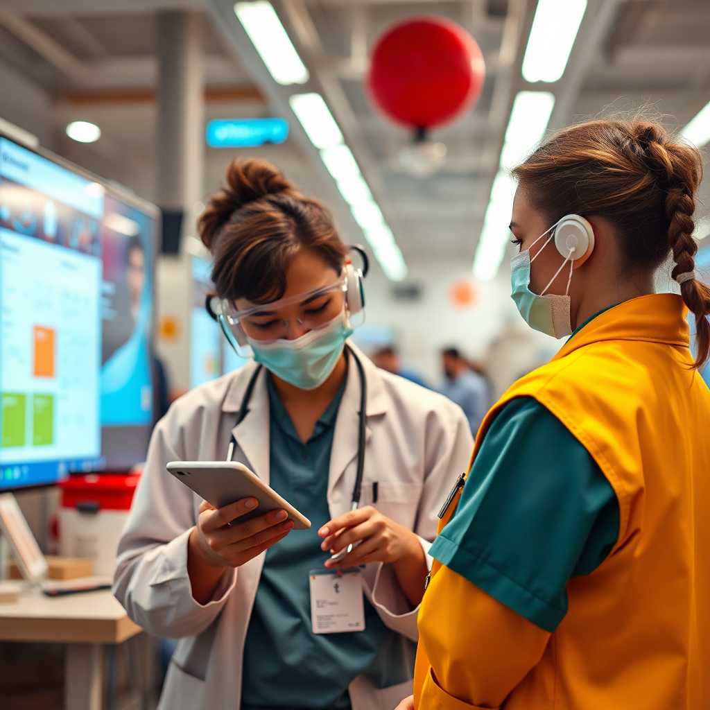 A content mobile vet checking her TextSupport dashboard