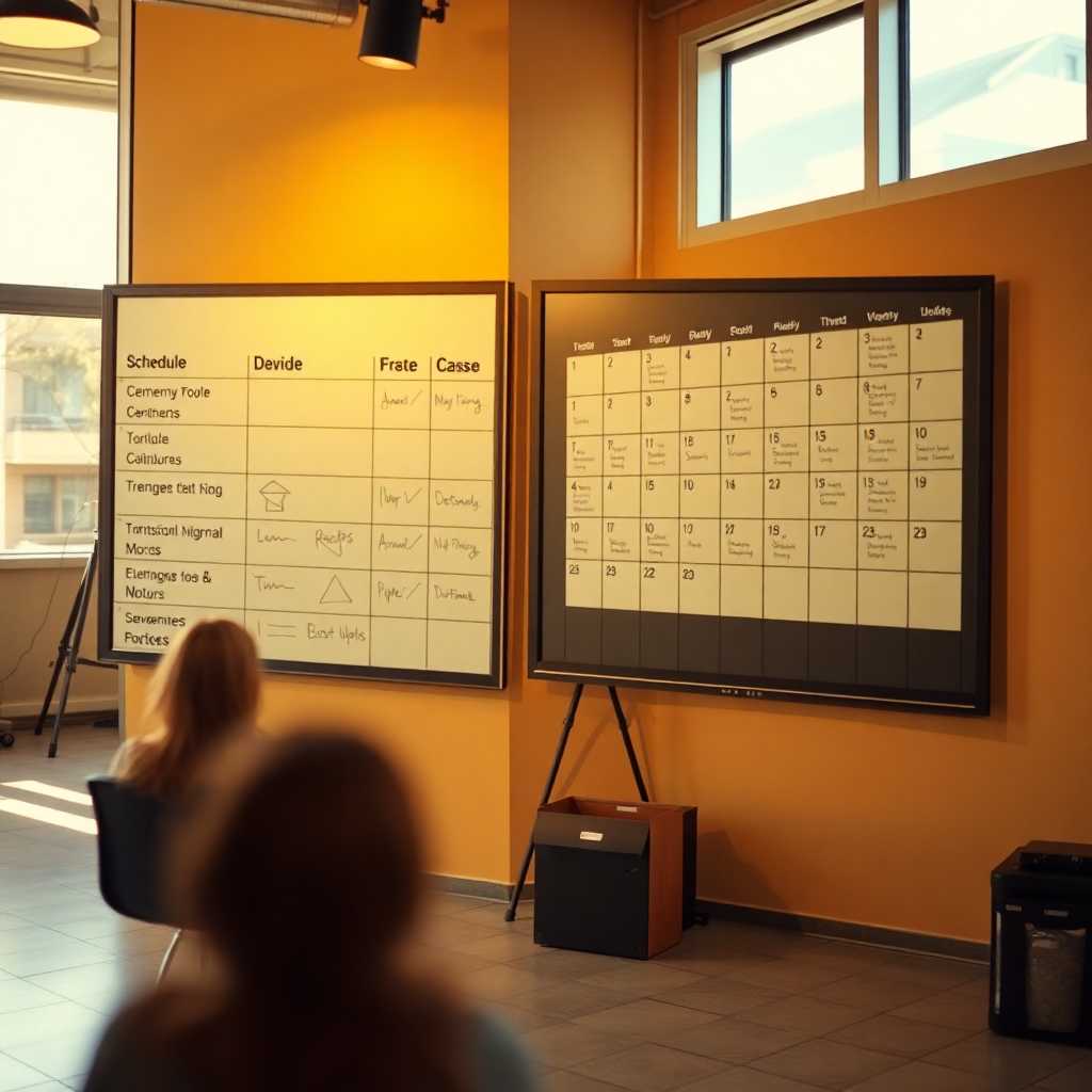 Studio Schedule Board with TextSupport Integration