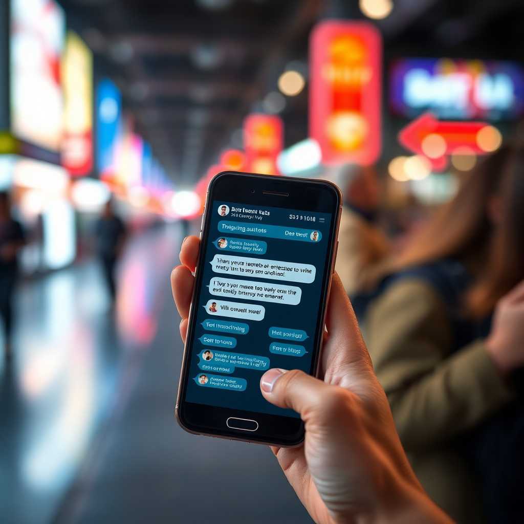 A flurry of incoming texts on a smartphone