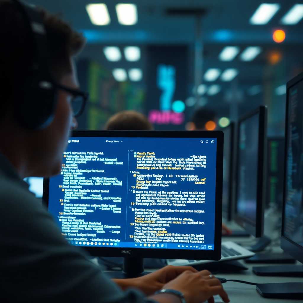 Text messages on a computer screen running the business operation