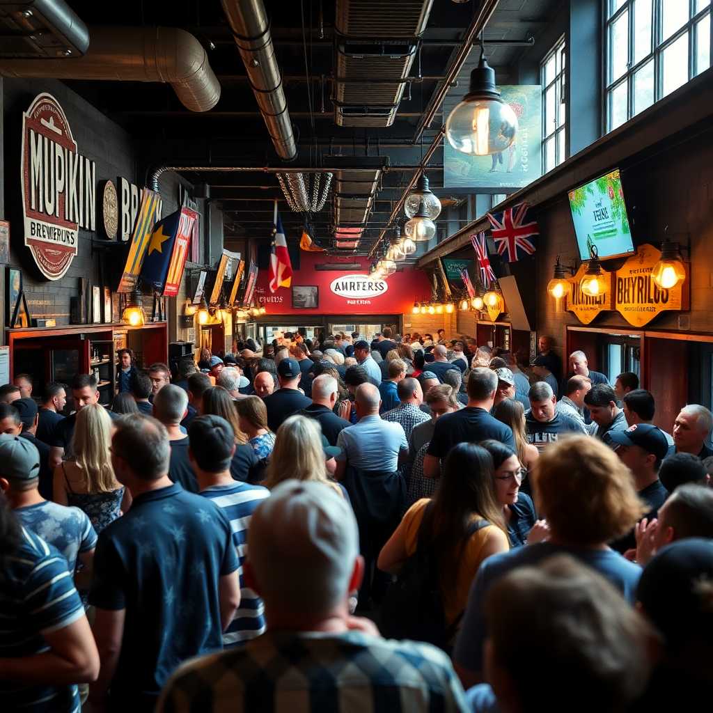 Brewpubs bursting with patrons, illustrating typical high-demand challenges.