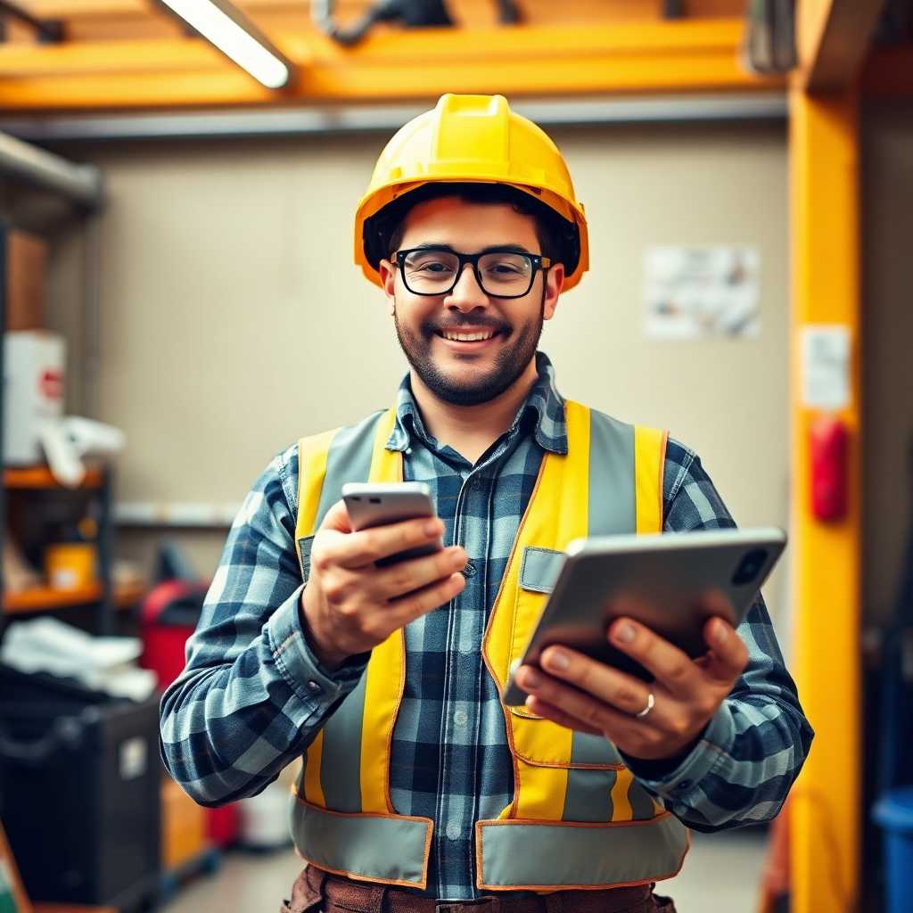 Handyman Using Desktop Portal for SMS Management