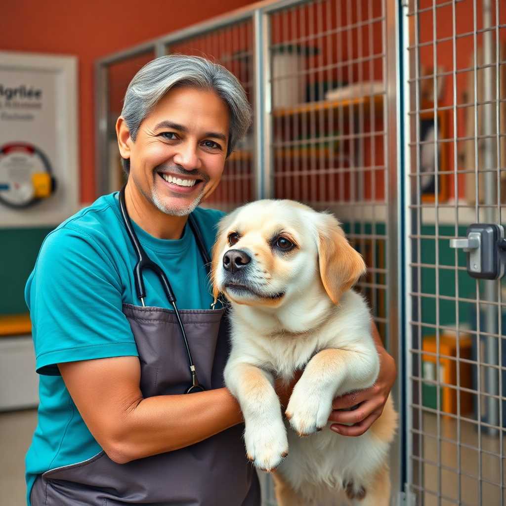 Satisfied Customer with Pet in Daycare
